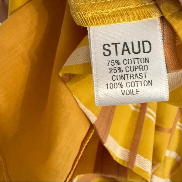 Staud Dress Yellow Large - Picture 9 of 10